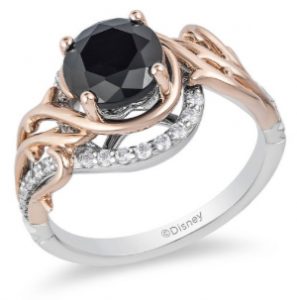 Black Diamond Thorn Engagement Ring