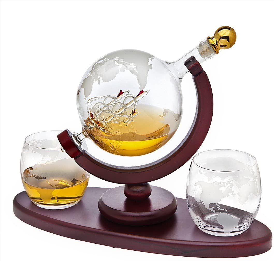 Globe Whiskey Decanter – A World’s Worth of Whiskey