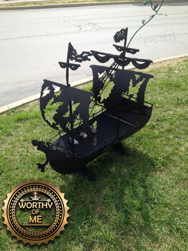 Pirate Ship Firepit – Worth It Just To Smoke Them Out